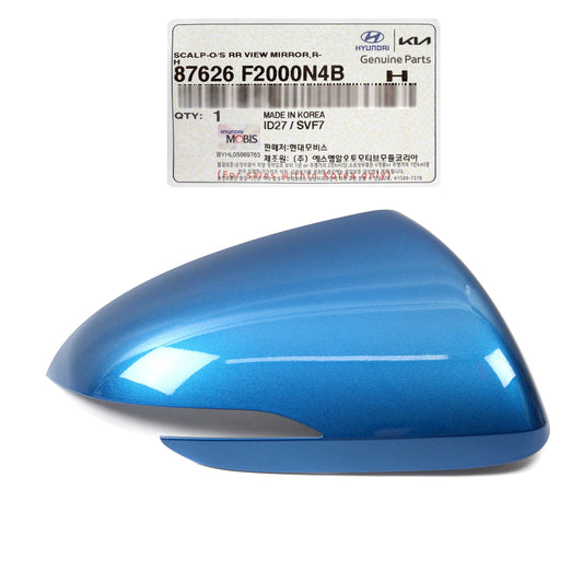 OEM Side Mirror Cover BLUE RIGHT for 2017-2020 Hyundai Elantra 87626F2000N4B