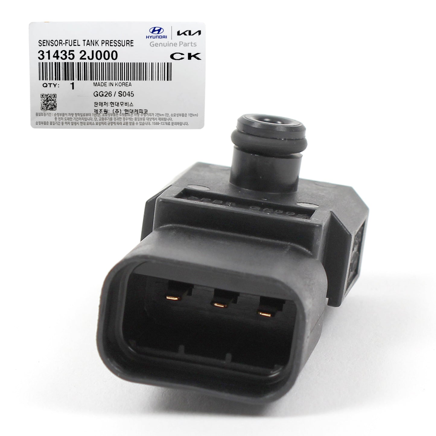 GENUINE Fuel Tank Pressure Sensor Fits 2009-2015 Hyundai Kia OEM 314352J000