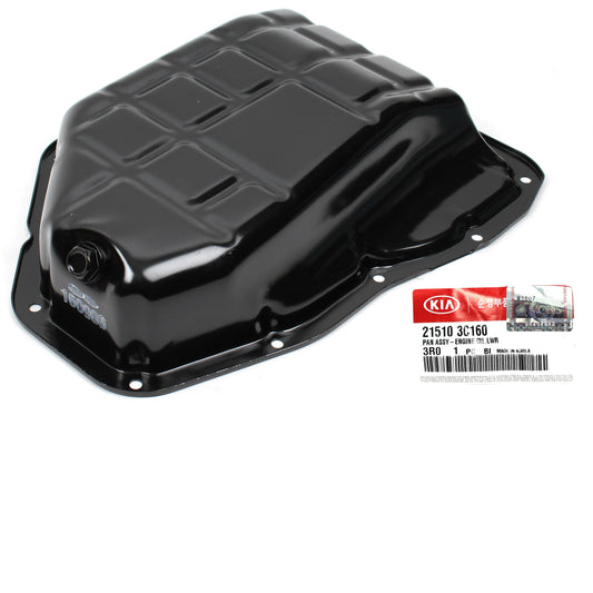 GENUINE Engine Oil Pan Lower for 10-16 Hyundai Kia 3.3L 3.5L 3.8L OEM 215103C160