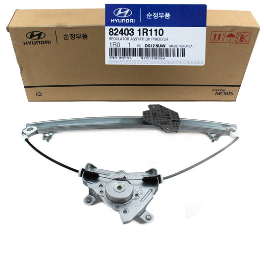 GENUINE Window Regulator FRONT DRIVER for 2012-17 Hyundai Accent OEM 824031R110