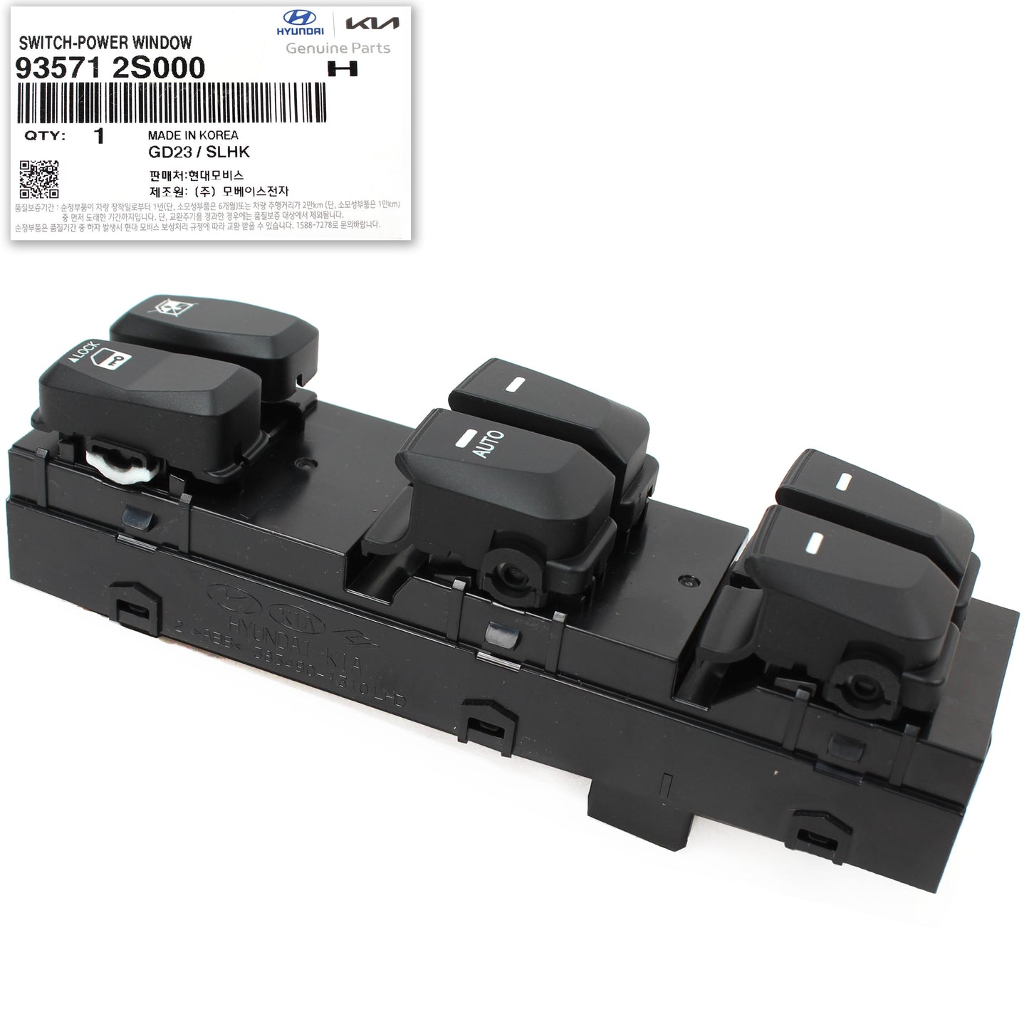 GENUINE Main Power Window Switch Auto Down for 10-15 Hyundai Tucson 935712S000
