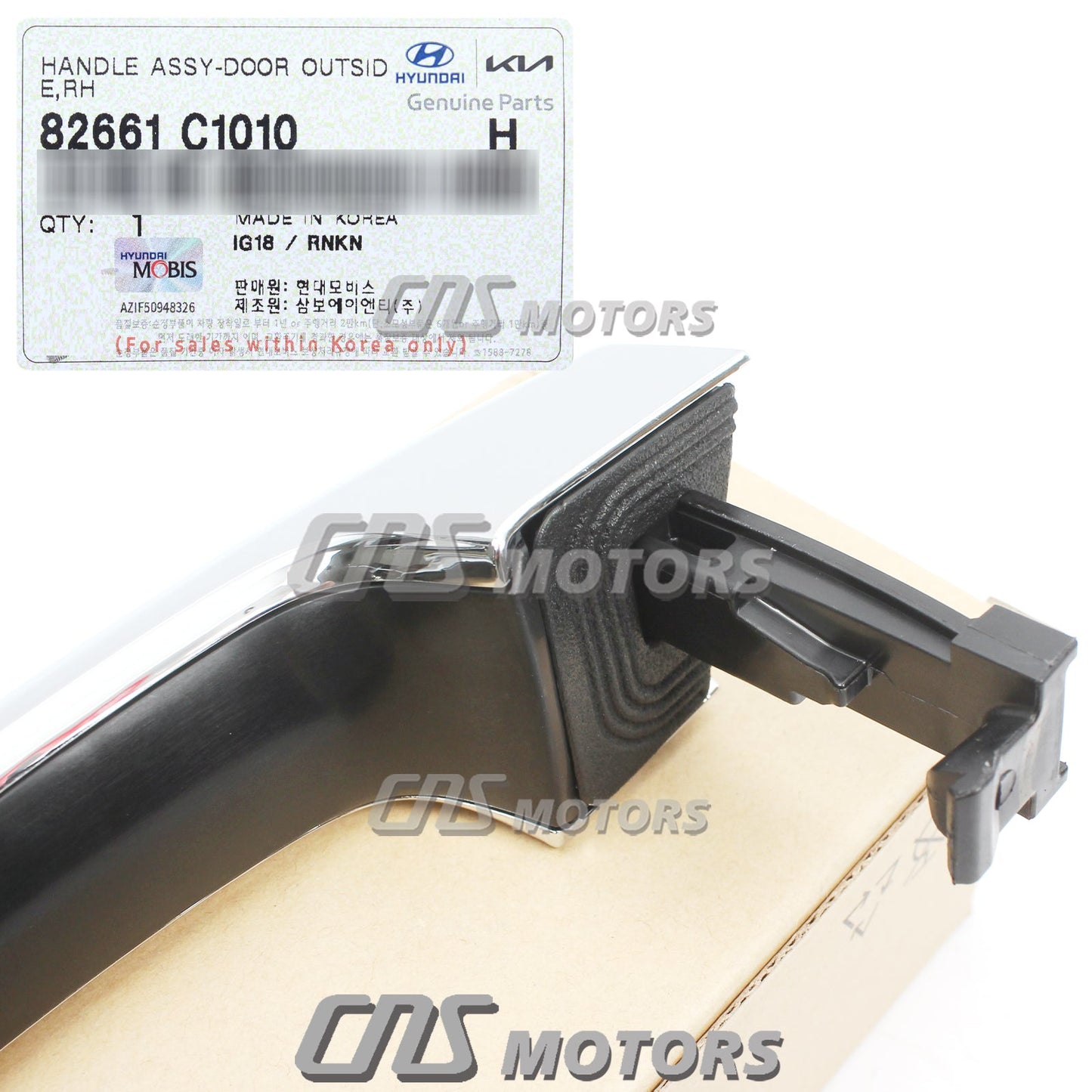 GENUINE Outside Door Handle Chrome RIGHT for 2015-2019 Hyundai Sonata 82661C1010