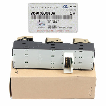 GENUINE Front Power Window Main Switch Beige for 2011-15 Sonata 935703S000YDA