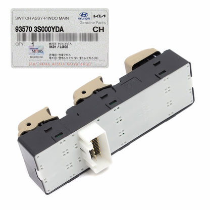 GENUINE Front Power Window Main Switch Beige for 2011-15 Sonata 935703S000YDA
