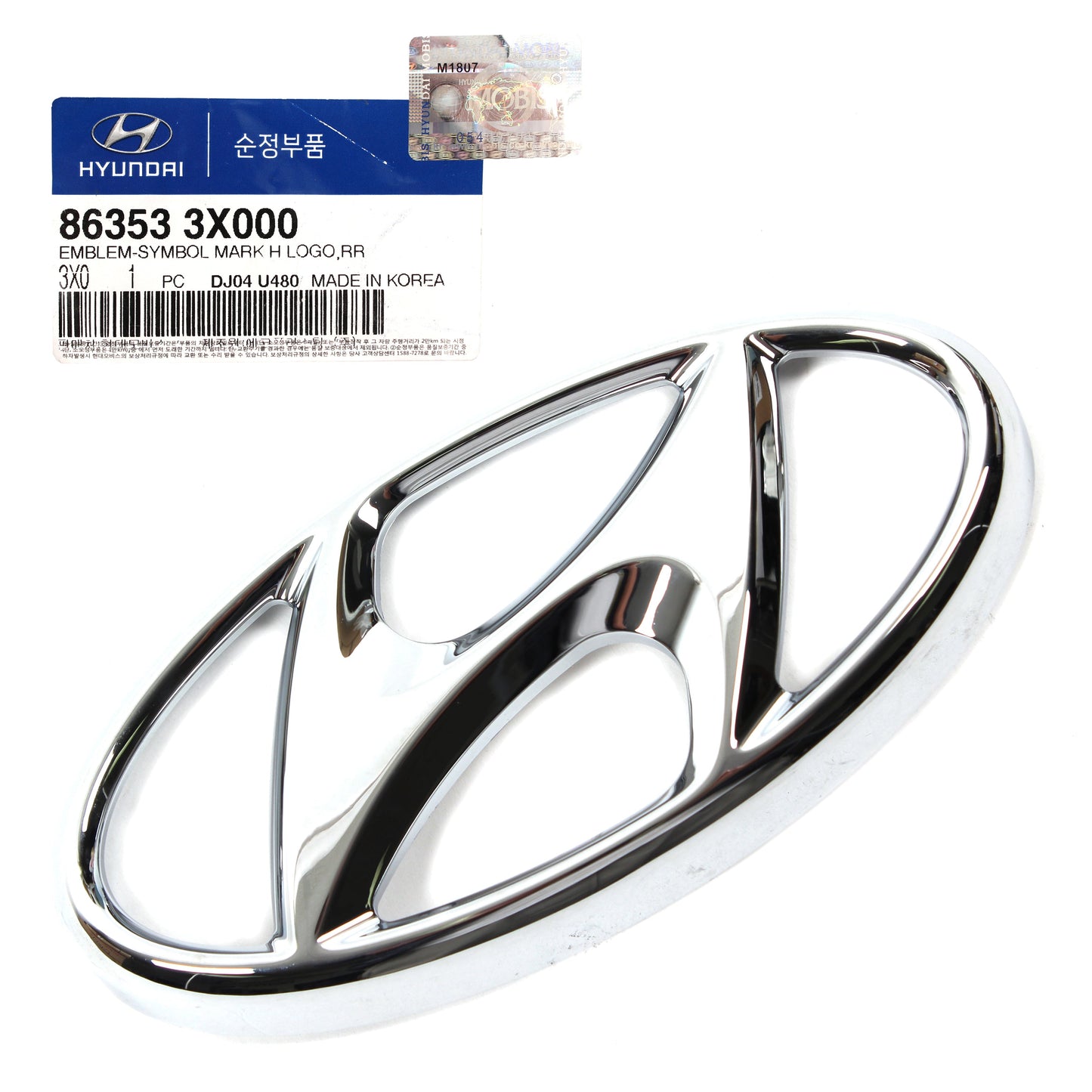 Front Grille Logo Emblem GENUINE for 11-13 Hyundai Elantra Sedan 863533X000