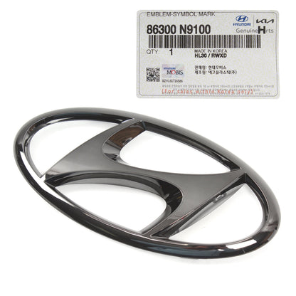 GENUINE Front Grille Emblem BLACK for 2022-2023 Hyundai Tucson 86300N9100