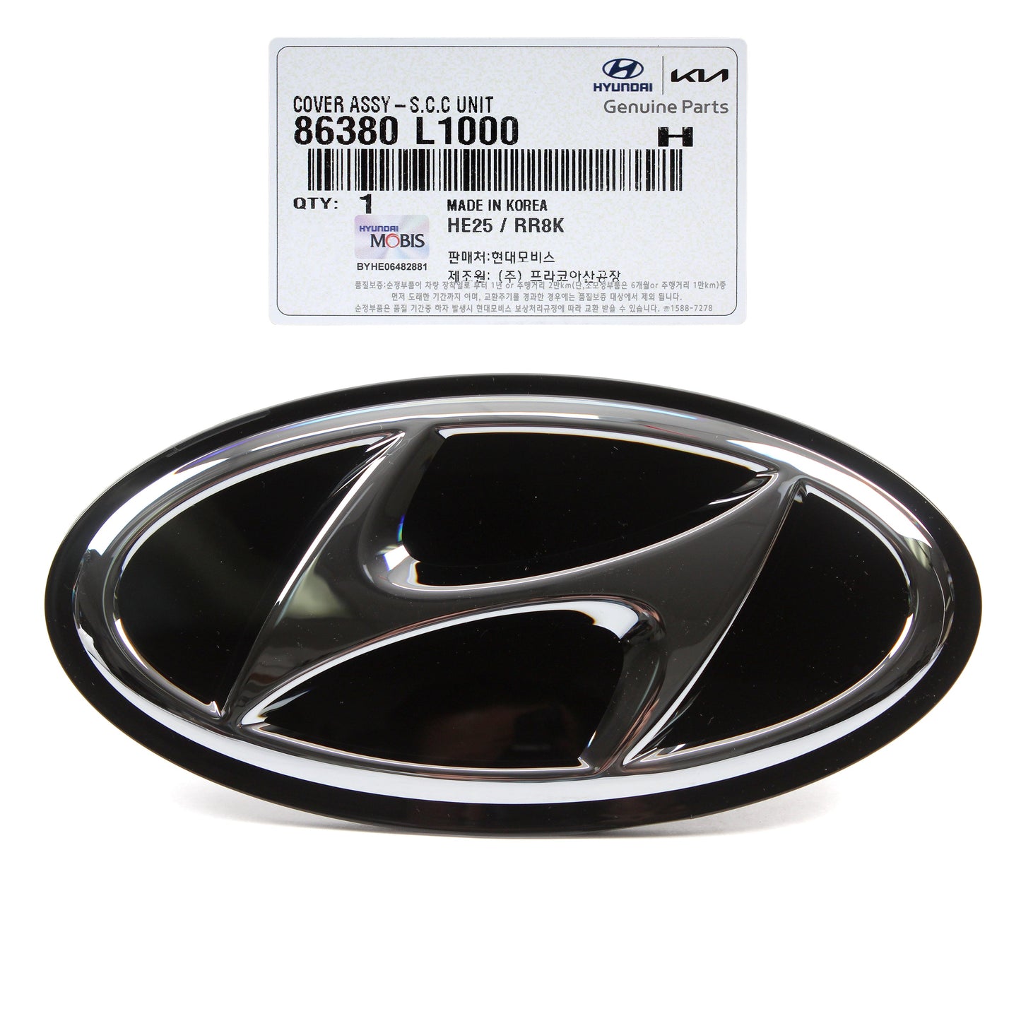 GENUINE OEM Hyundai Sonata 2020-2022 for Front Grille Radar Emblem 86380L1000
