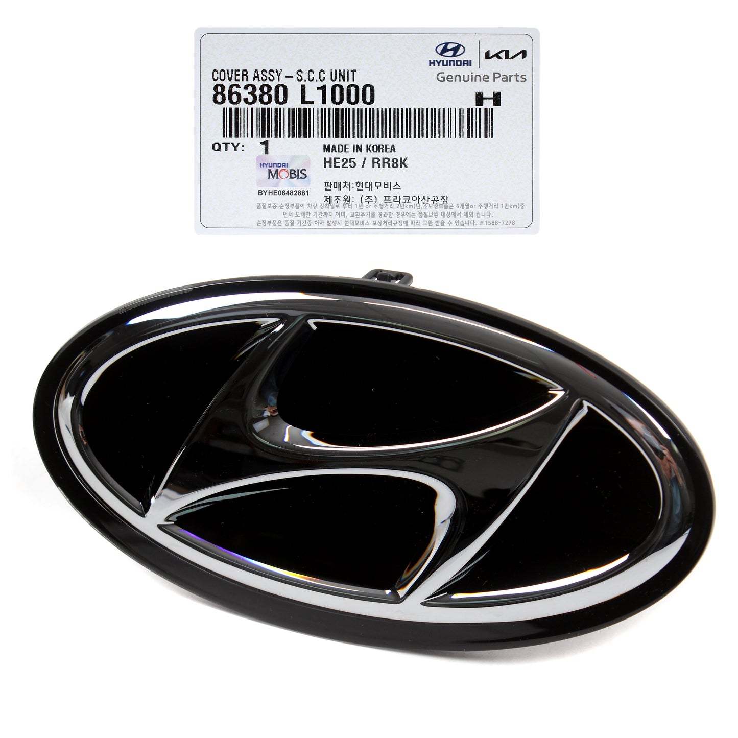 GENUINE OEM Hyundai Sonata 2020-2022 for Front Grille Radar Emblem 86380L1000
