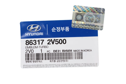 GENUINE Trunk Tail gate Emblem for 13-17 Hyundai Veloster Turbo 863172V500