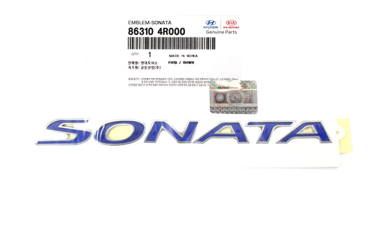 GENUINE REAR Trunk Lid Emblem BLUE for 11-15 Hyundai Sonata Hybrid 863104R000