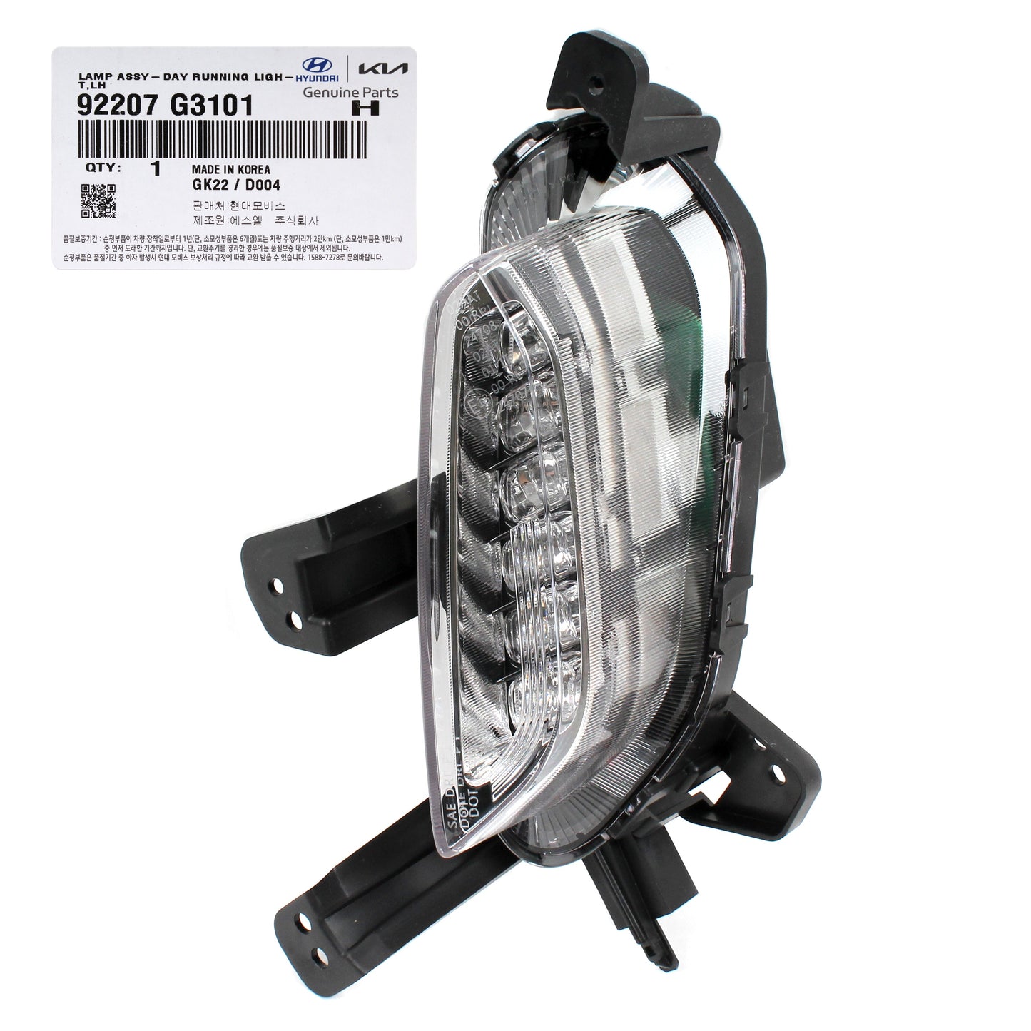 GENUINE DRL Fog Lamp & Cover LEFT DRIVER for 18-20 Hyundai Elantra GT 86563G3020