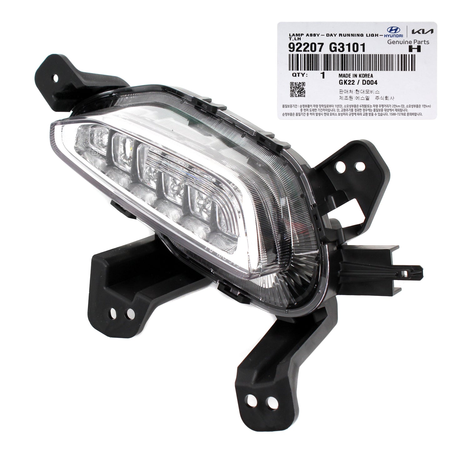GENUINE DRL Fog Lamp & Cover LEFT DRIVER for 18-20 Hyundai Elantra GT 86563G3020