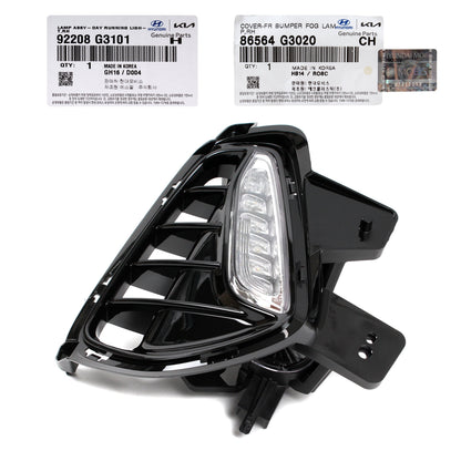 GENUINE DRL Fog Lamp & Cover RIGHT Side for 18-20 Hyundai Elantra GT 86564G3020