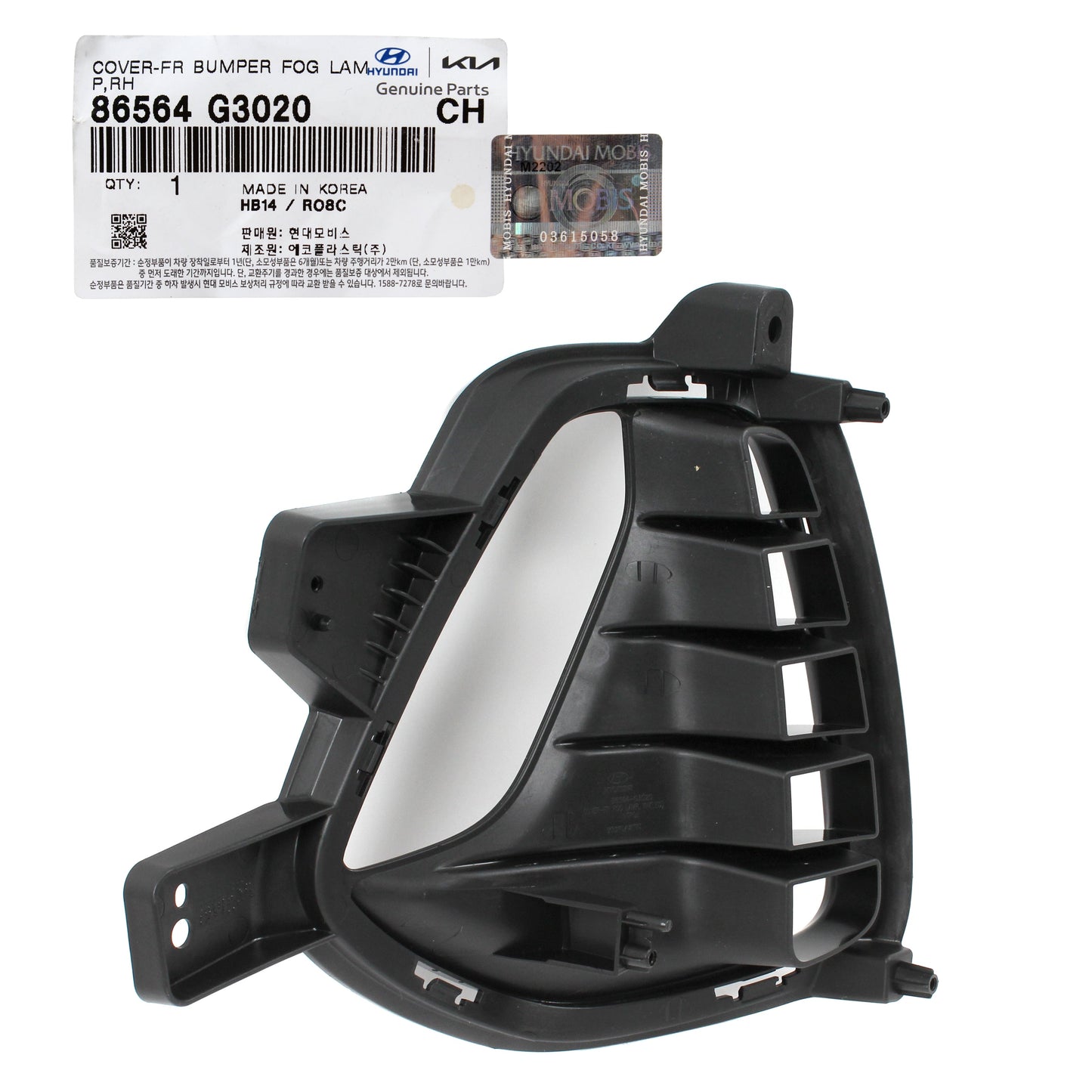 GENUINE DRL Fog Lamp & Cover RIGHT Side for 18-20 Hyundai Elantra GT 86564G3020