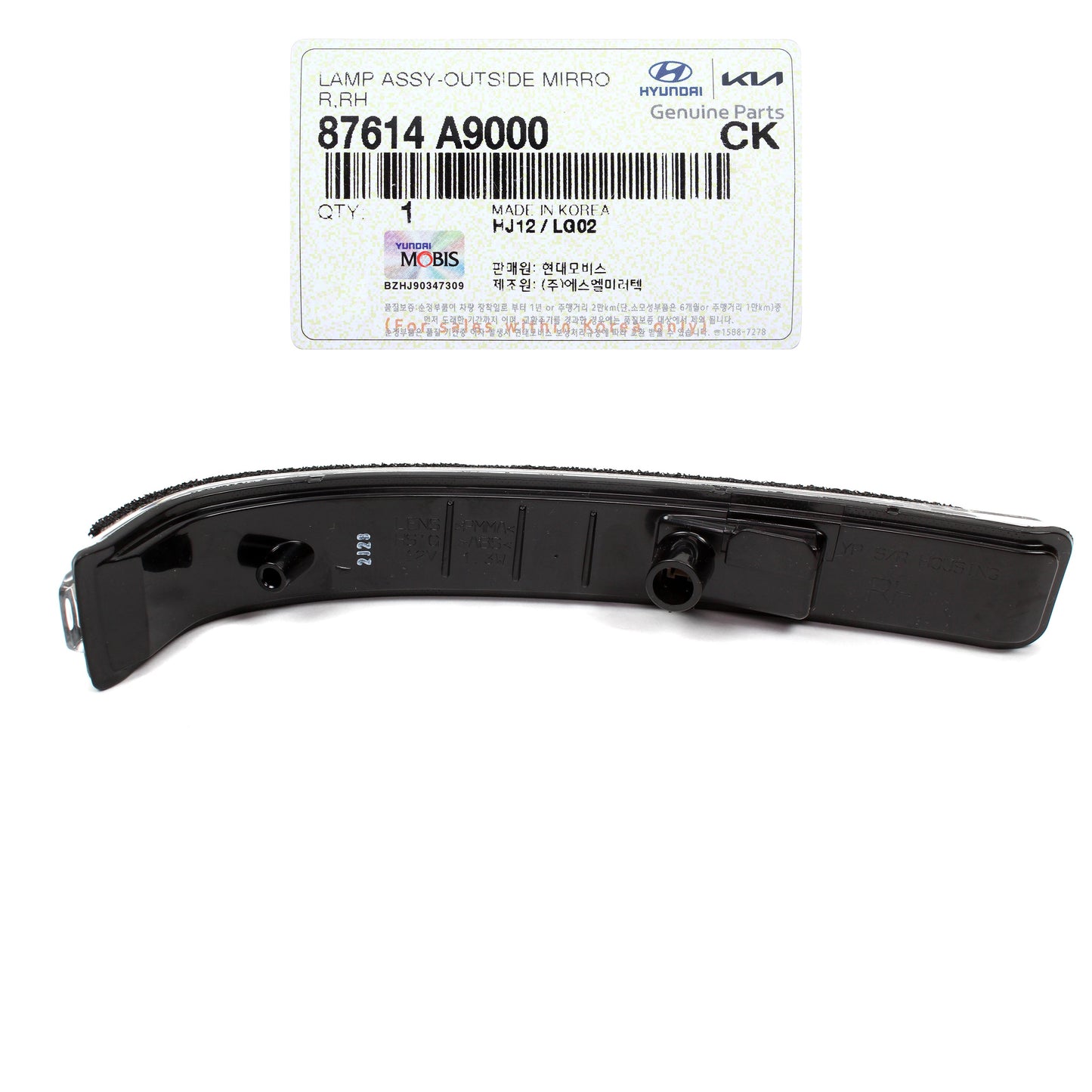 GENUINE Outside Mirror Signal LED Lamp RIGHT for 15-21 Kia Sedona 87614A9000