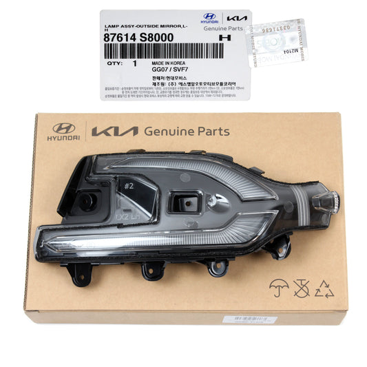 GENUINE Outside Mirror Signal Lamp LEFT for 20-22 Hyundai Palisade 87614S8000