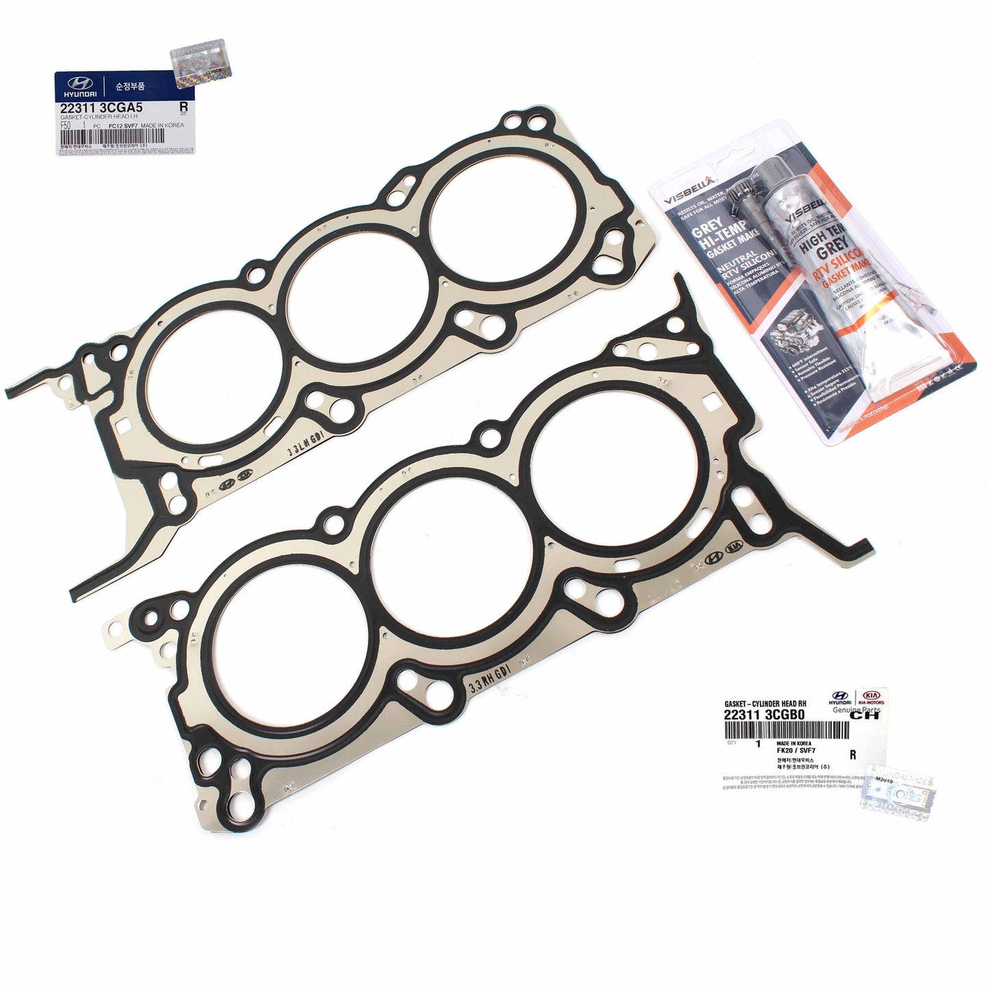 OEM Head Gasket RIGHT for 11-19 Azera Santa Fe Sedona Sorento V6 223113CGB0