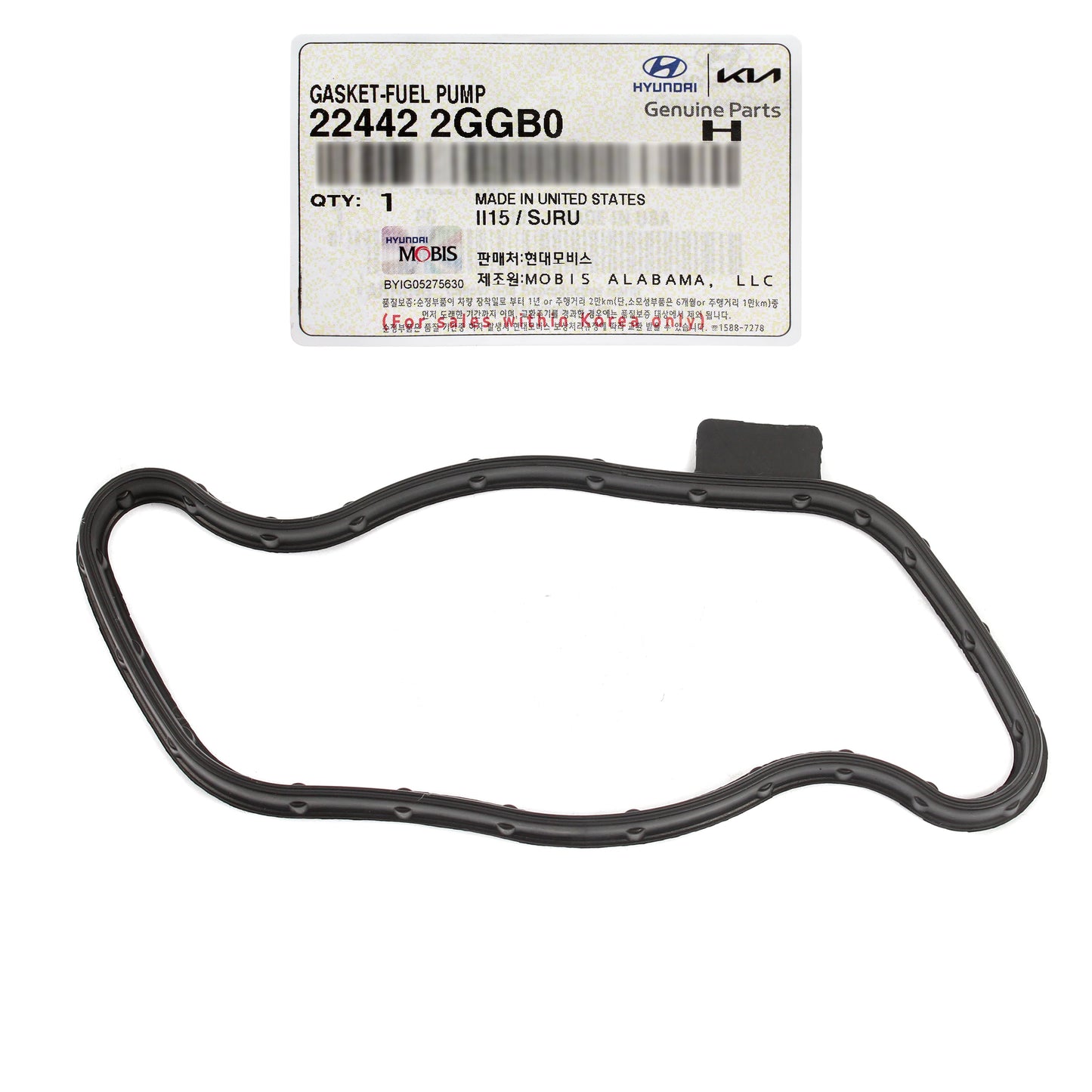 GENUINE Fuel Pump Gasket for 2015-20 Santa Fe Sonata Optima Sorento 224422GGB0