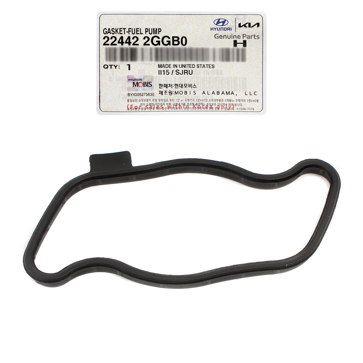 GENUINE Fuel Pump Gasket for 2015-20 Santa Fe Sonata Optima Sorento 224422GGB0