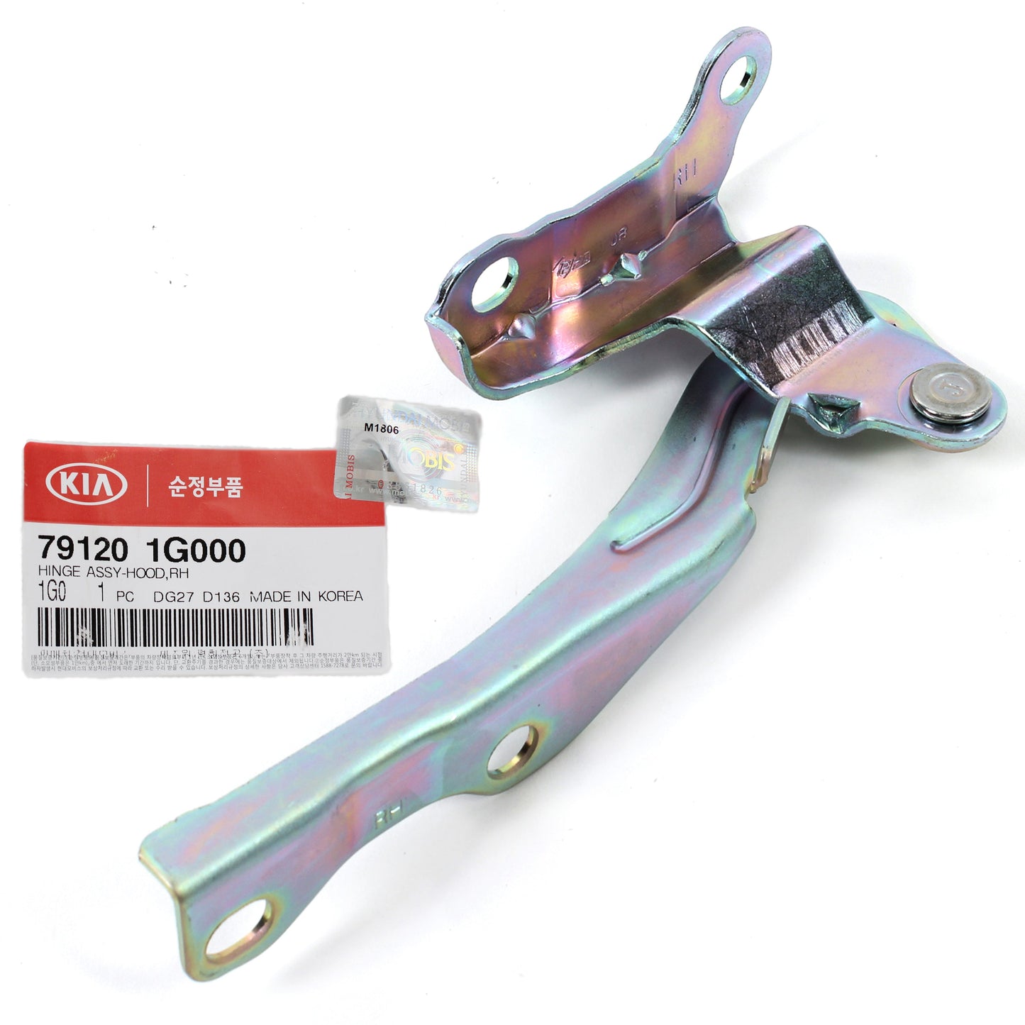 GENUINE Hood Hinge RIGHT Side RH for 2006-2011 Kia Rio Rio5 OEM 791201G000