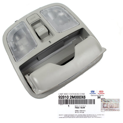 GENUINE Overhead Console lamp Gray for 10-16 Hyundai Genesis Coupe 928102M000X6
