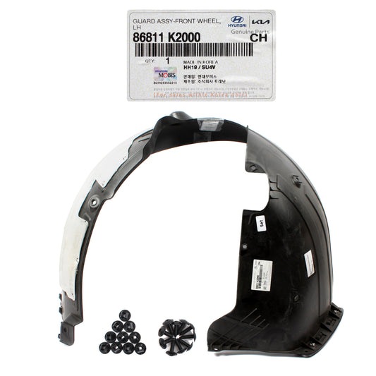 GENUINE Front Fender Liner LEFT DRIVER for 2020-2022 Hyundai Venue 86811K2000