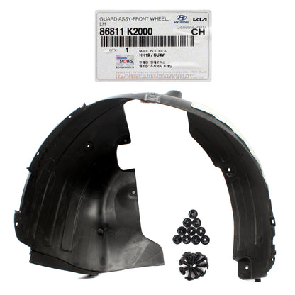 GENUINE Front Fender Liner LEFT DRIVER for 2020-2022 Hyundai Venue 86811K2000