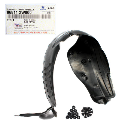 GENUINE Front Fender Liner LEFT for 2013-2016 Hyundai Santa Fe Sport 868112W000
