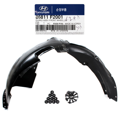 GENUINE Front Fender Liner LEFT & RIGHT for 17-18 Hyundai Elantra 86812F2001