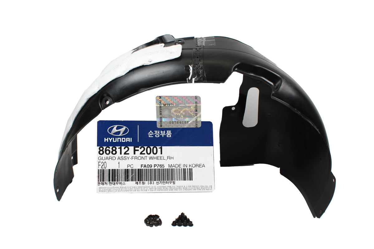 GENUINE Front Fender Liner LEFT & RIGHT for 17-18 Hyundai Elantra 86812F2001