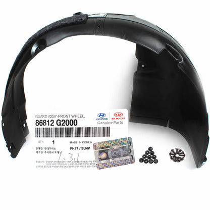 GENUINE Fender Liner FRONT RIGHT PASSENGER for 17-20 Hyundai Ioniq 86812G2000