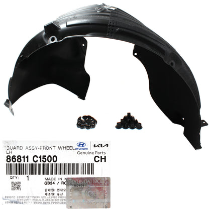 GENUINE Fender Liner FRONT LEFT DRIVER for 18-19 Hyundai Sonata 86811C1500