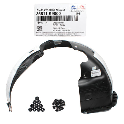 GENUINE Fender Liner FRONT LEFT DRIVER for 19-22 Hyundai Veloster N 86811K9000