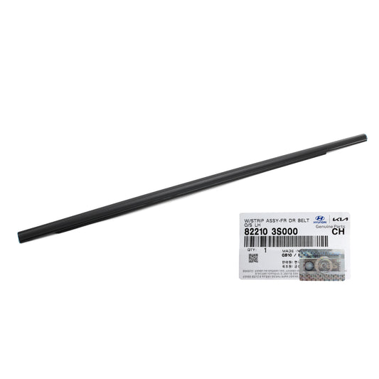 GENUINE Front Door Belt Molding LEFT DRIVER for 11-15 Hyundai Sonata 822103S000