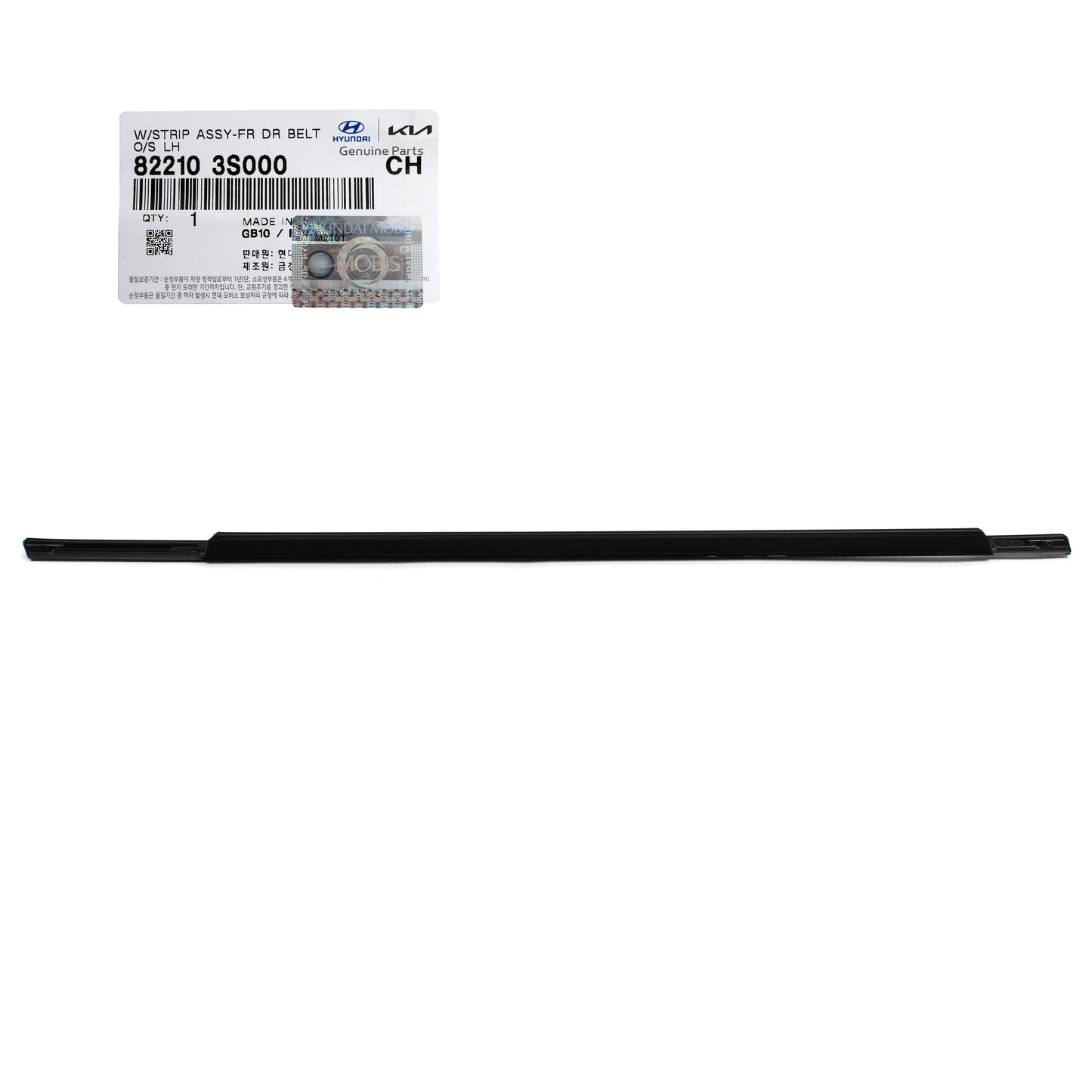 GENUINE Front Door Belt Molding LEFT DRIVER for 11-15 Hyundai Sonata 822103S000
