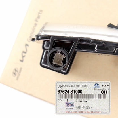 OEM Outside Mirror Turn Signal Lamp RIGHT for 19-23 Hyundai Santa Fe 87624S1000