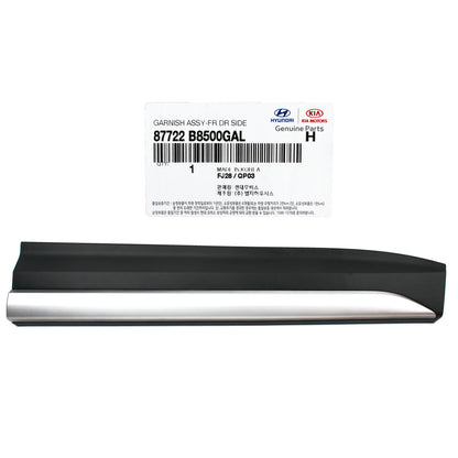 GENUINE Front Door Molding RIGHT PASSENGER for 17-19 SANTA FE 87722B8500GAL