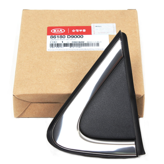 OEM Fender Corner Mirror Molding LEFT DRIVER for 17-20 Kia Sportage 86180D9000