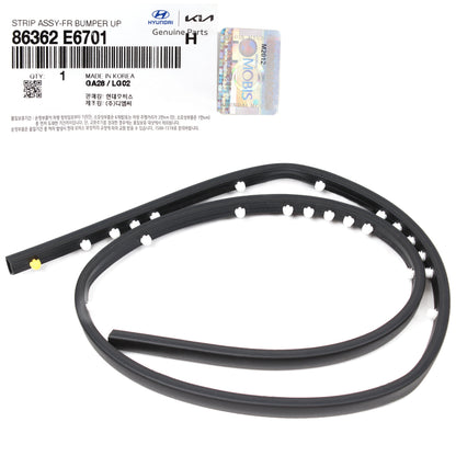 GENUINE Front Grille Upper Rubber Seal for 2018-2019 Hyundai Sonata 86362E6701