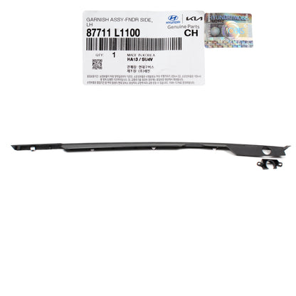 GENUINE Front Fender Chrome Molding LEFT for 20-21 Hyundai Sonata 87711L1100
