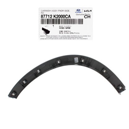GENUINE Front Fender Wheel Molding RIGHT for 20-22 Hyundai Venue 87712K2000CA