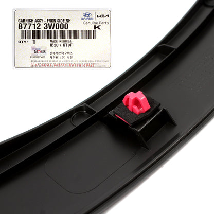 GENUINE FRONT Fender Flare Molding RIGHT RH for 11-16 Kia Sportage 877123W000