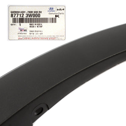GENUINE FRONT Fender Flare Molding RIGHT RH for 11-16 Kia Sportage 877123W000