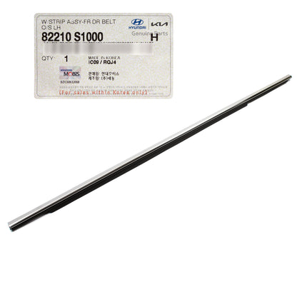 GENUINE Front Door Window Belt Molding LEFT for 2019-2023 Santa Fe 82210S1000