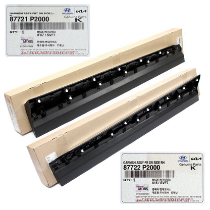 GENUINE Front Door Side Molding RIGHT for 2021-2023 Kia Sorento 87722P2000