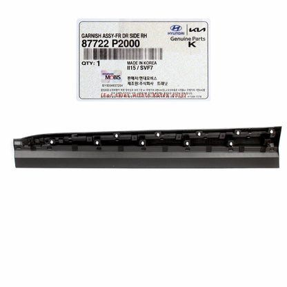 GENUINE Front Door Side Molding RIGHT for 2021-2023 Kia Sorento 87722P2000