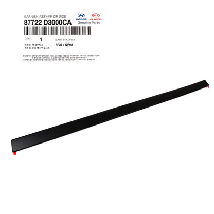 GENUINE FRONT Door Molding RIGHT for 2016-2020 Hyundai Tucson 87722D3000CA