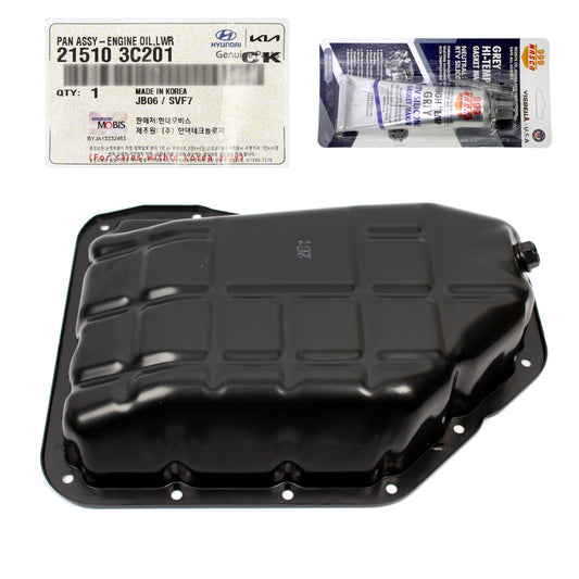 OEM Engine Oil Pan Lower for Azera Santa Fe Cadenza Sedona Sorento 215103C201