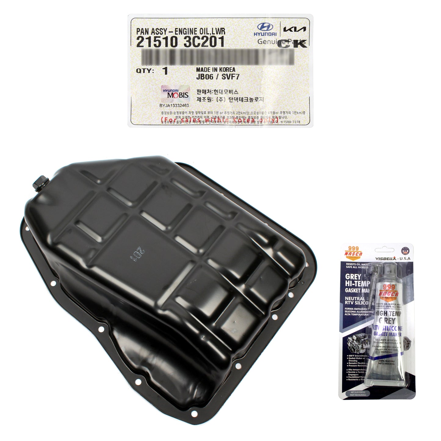 OEM Engine Oil Pan Lower for Azera Santa Fe Cadenza Sedona Sorento 215103C201