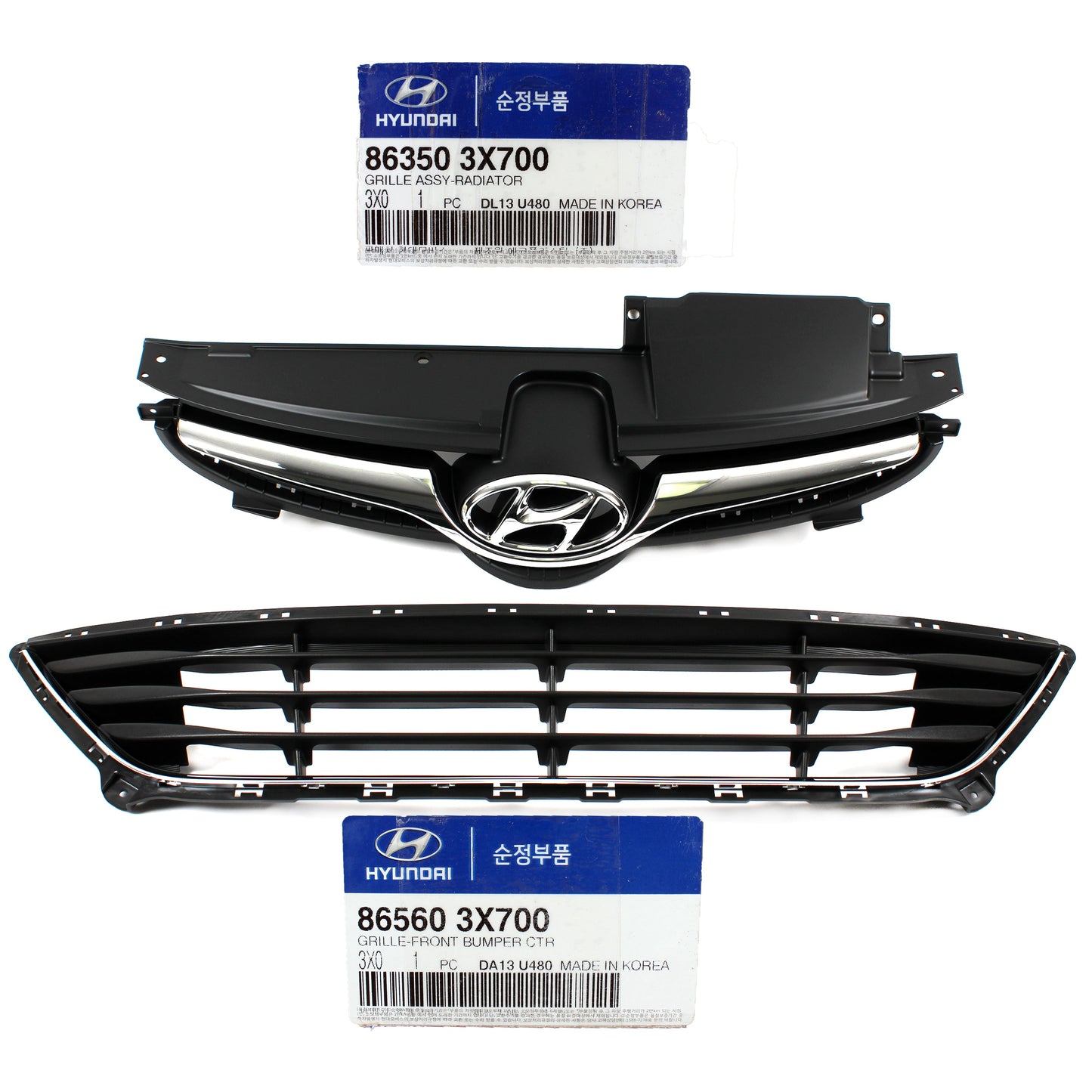 GENUINE Radiator Grille Front for 2014-2016 Hyundai Elantra OEM 863503X700